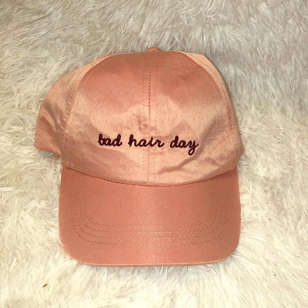 It’s a pink kind of silky hat